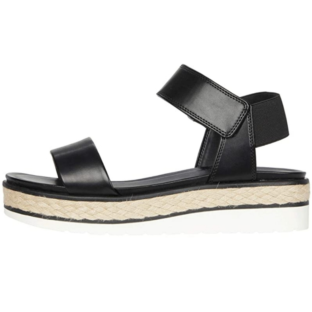 Franco Sarto Black Faux Leather Tinaka Sandals New - Picture 4 of 11